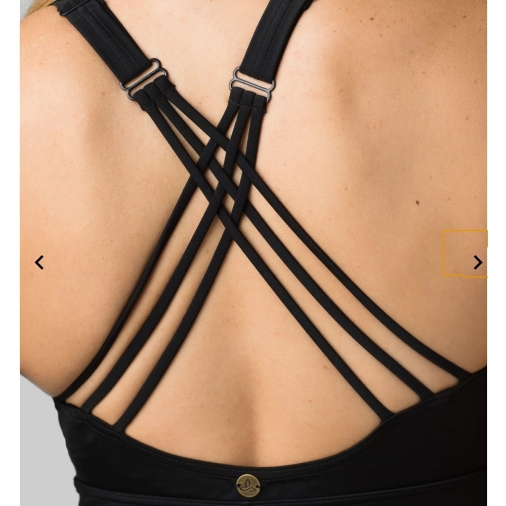 Prana Kayana One Piece Solid Black Swimsuit - Picture 4 of 12